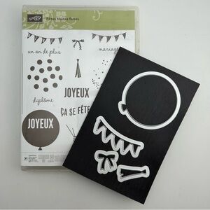 🍒 Stampin’ Up! 🍒 Fêtes toutes faites  (Party wishes) Stamp and Balloons die Set